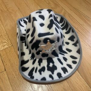 Cow Print Hat